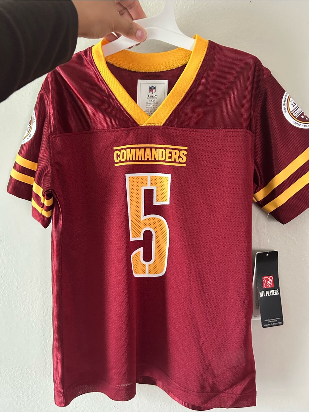 Washington Commanders Kids Jersey #5 Burgundy & Gold